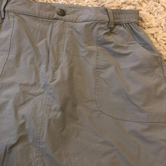 Libin Nylon Hiking Skort Sz XL Grey Comfort Waist Pockets Gorpcore Camping - Picture 2 of 8
